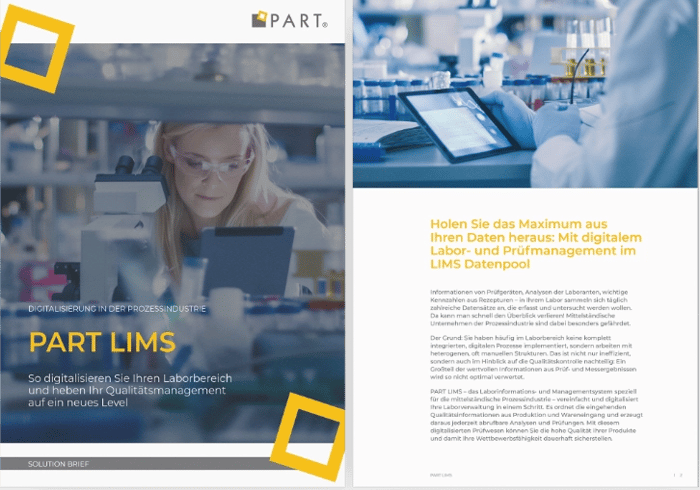 PART Lims Solution Brief